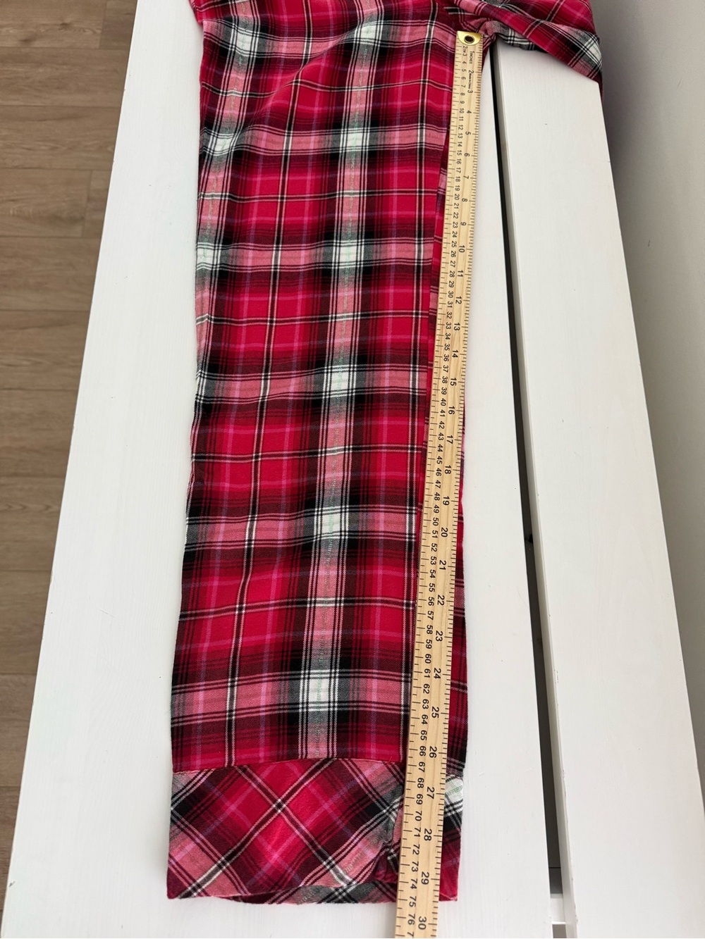 Victoria’s Secret Plaid Pajama Set XS Red Pink Button Up Pants - Picture 8 of 10